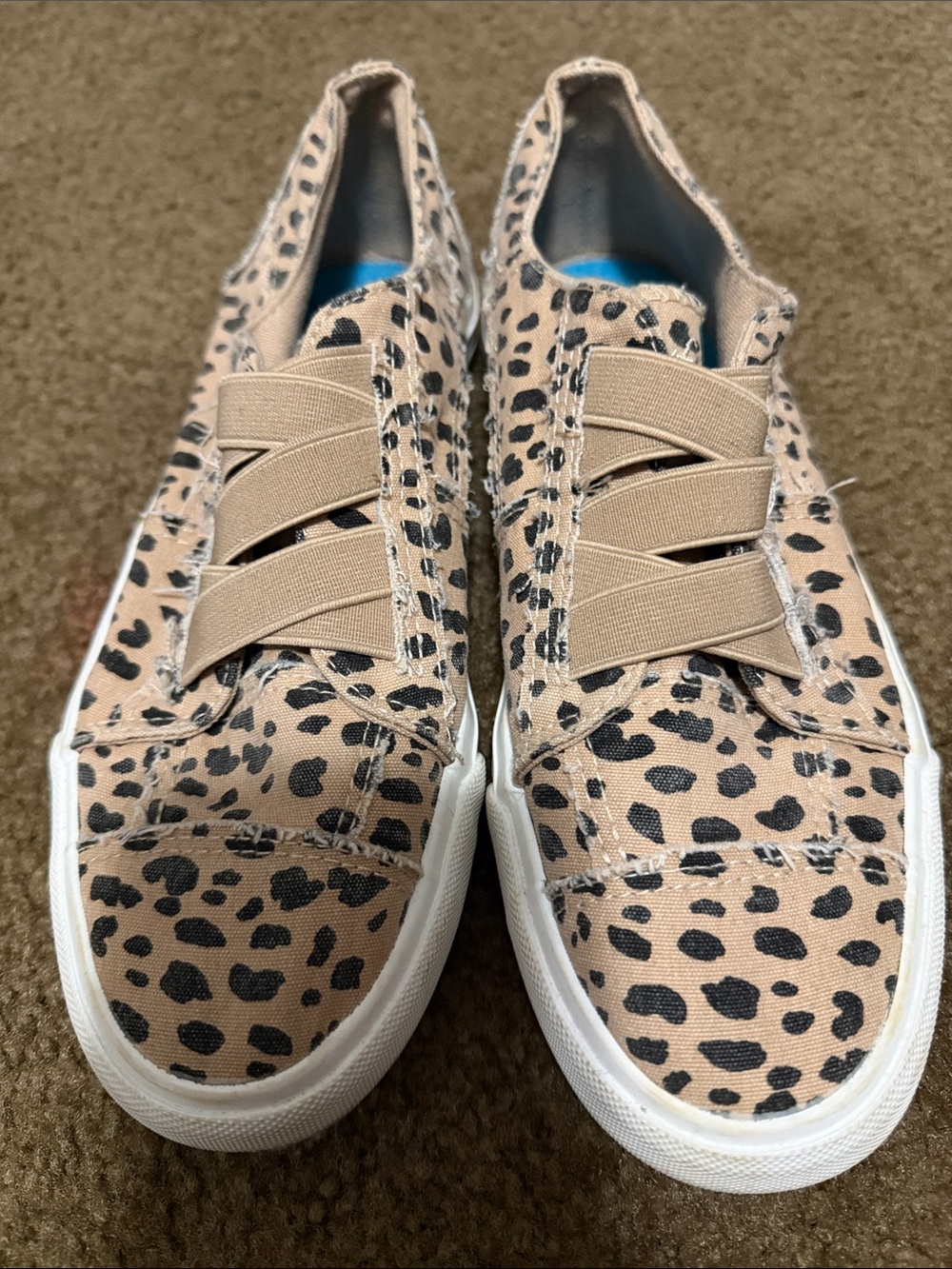 Women’s Blowfish Casual Slip-On Sneakers in Tan Leopard